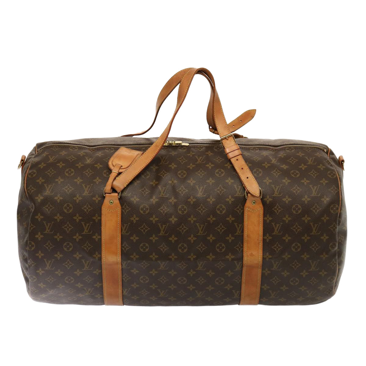 LOUIS VUITTON Monogram Sac Polochon 65 Boston Bag 2way M41222 LV Auth 76681