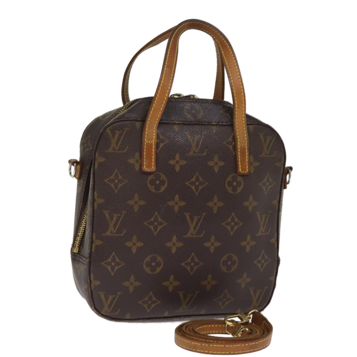 LOUIS VUITTON Monogram Spontini Hand Bag 2way M47500 LV Auth 76684