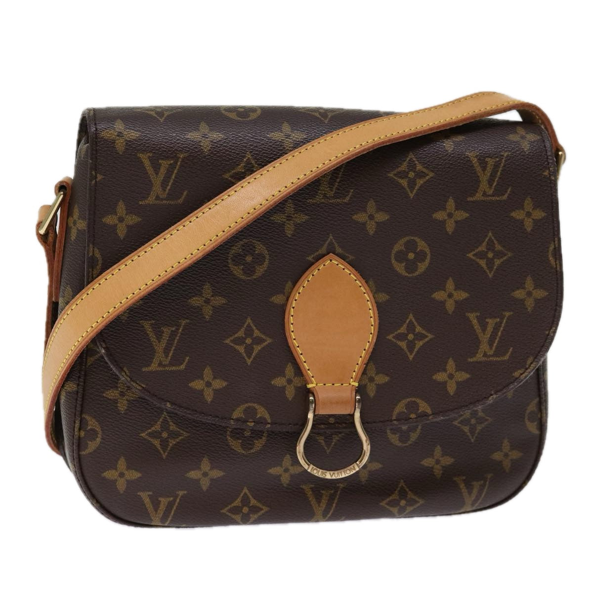 LOUIS VUITTON Monogram Saint Cloud GM Shoulder Bag M51242 LV Auth 76685