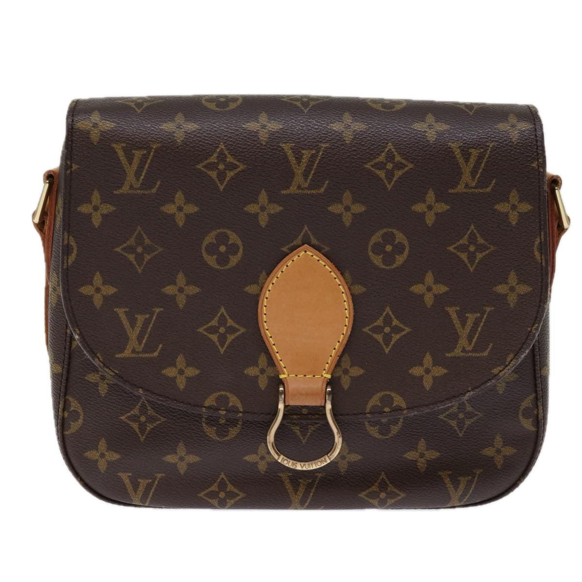 LOUIS VUITTON Monogram Saint Cloud GM Shoulder Bag M51242 LV Auth 76685