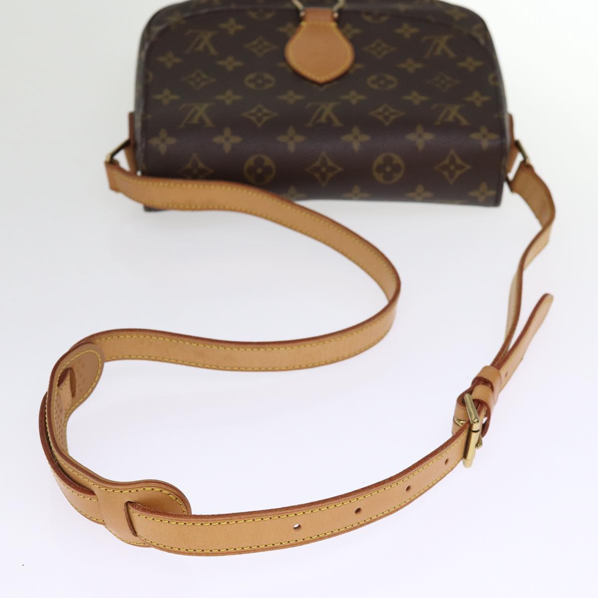 LOUIS VUITTON Monogram Saint Cloud GM Shoulder Bag M51242 LV Auth 76685