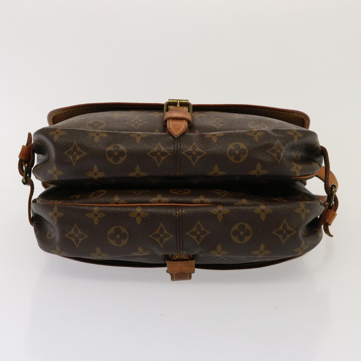 LOUIS VUITTON Monogram Saumur 30 Shoulder Bag M42256 LV Auth 76686