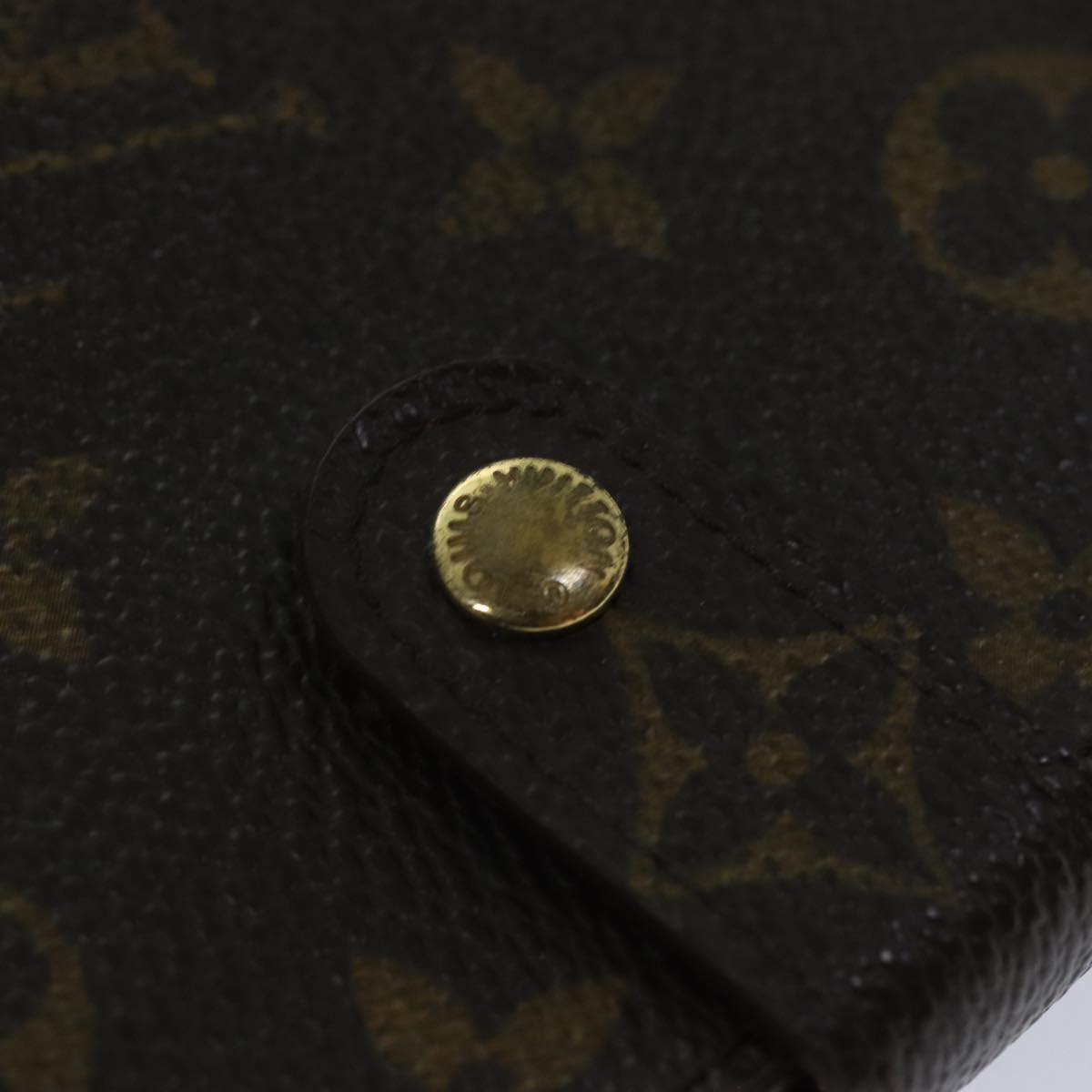 LOUIS VUITTON Monogram Compact Zip Wallet M61667 LV Auth 76691