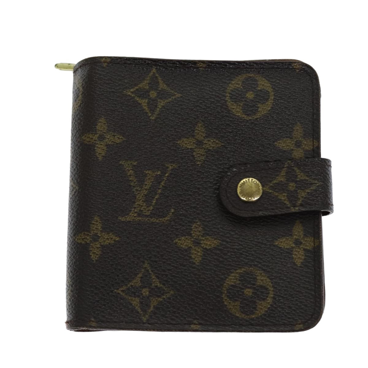 LOUIS VUITTON Monogram Compact Zip Wallet M61667 LV Auth 76691