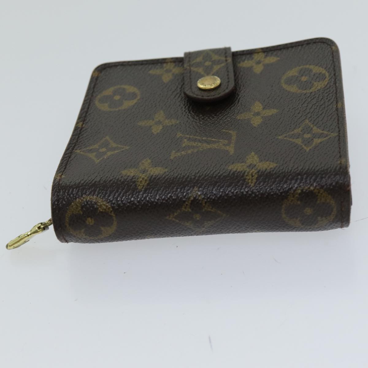 LOUIS VUITTON Monogram Compact Zip Wallet M61667 LV Auth 76691