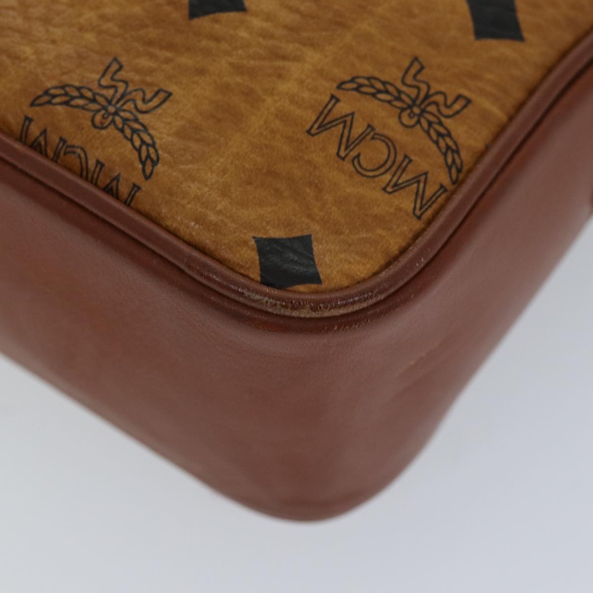 MCM Vicetos Logogram Shoulder Bag PVC Brown Auth 76705