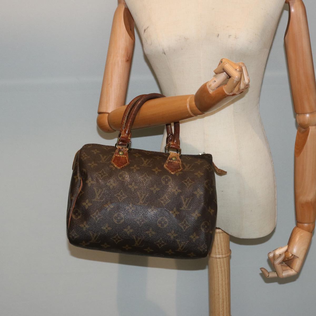 LOUIS VUITTON Monogram Speedy 25 Hand Bag M41528 LV Auth 76709