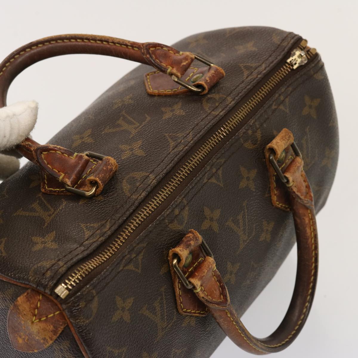 LOUIS VUITTON Monogram Speedy 25 Hand Bag M41528 LV Auth 76709