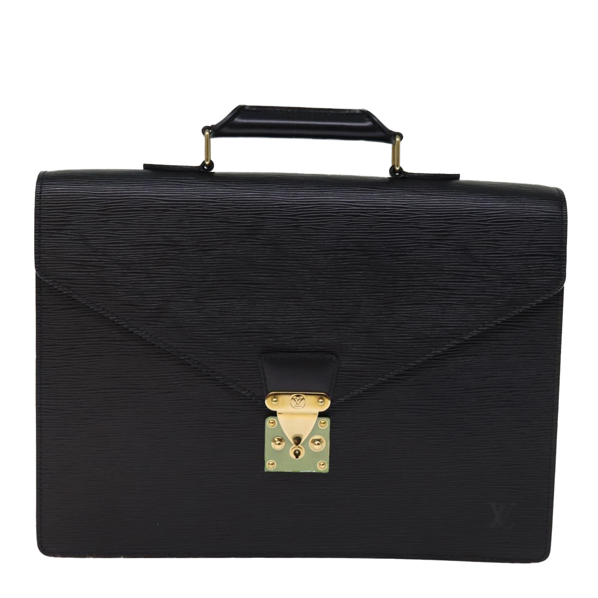 LOUIS VUITTON Epi Serviette Conseiller Briefcase Black M54422 LV Auth 76713