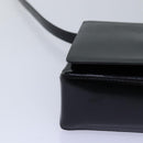 GUCCI Shoulder Bag Leather Black 007 2046 0270 Auth 76731-15