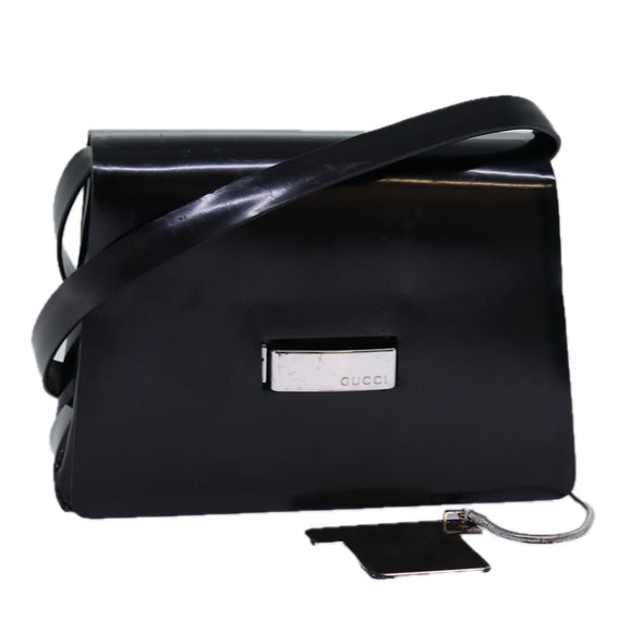 GUCCI Umhängetasche Leder Schwarz 007 2046 0270 Auth 76731