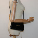 GUCCI Shoulder Bag Leather Black 007 2046 0270 Auth 76731-23