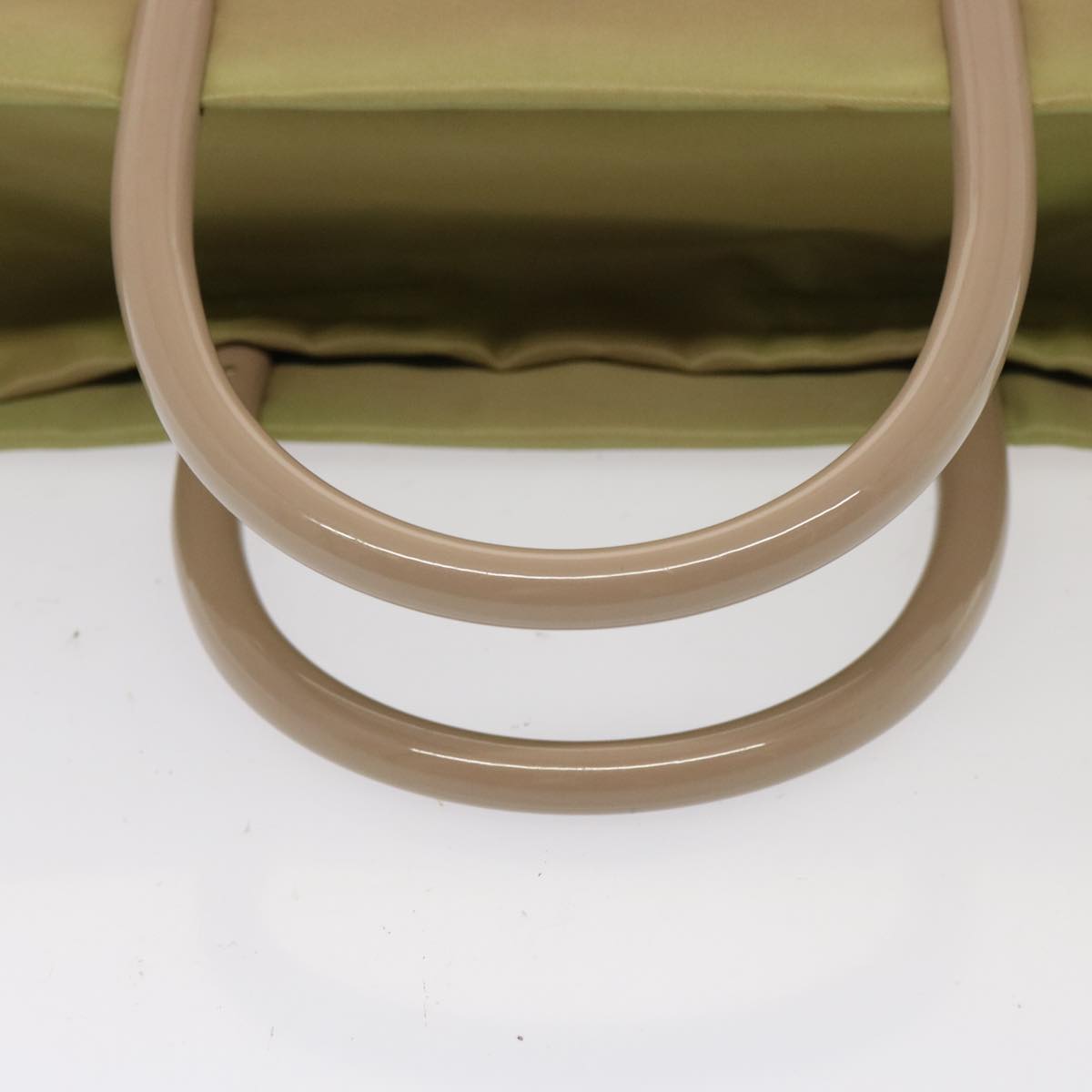 PRADA Hand Bag Nylon Khaki Auth 76734