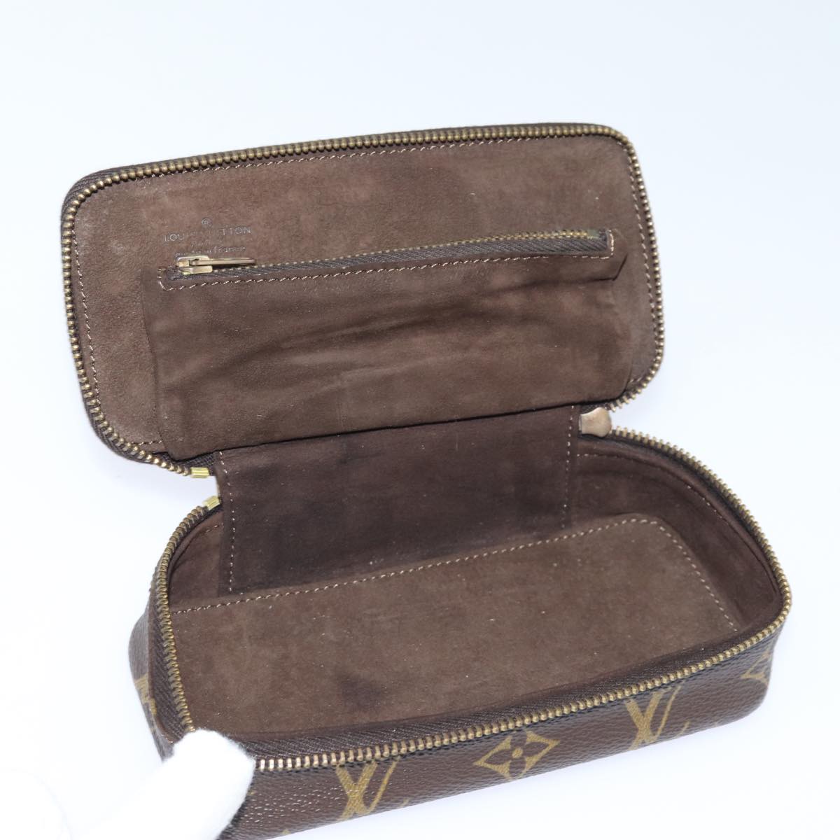 LOUIS VUITTON Monogram Poche Monte Carlo Jewelry Box M47352 LV Auth 76745