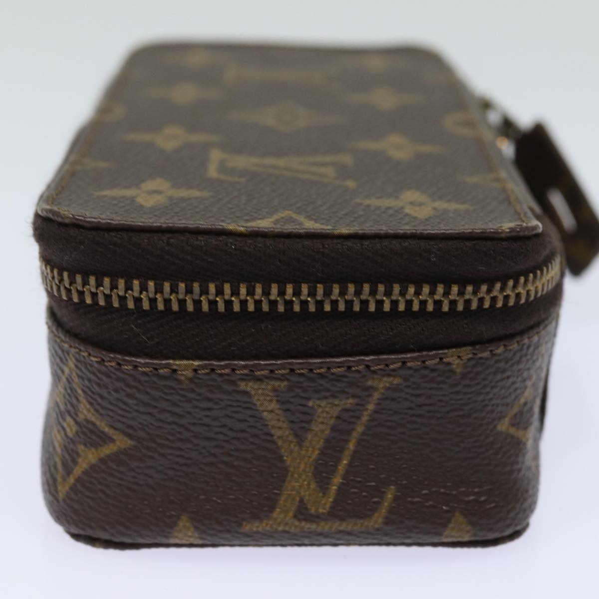 LOUIS VUITTON Monogram Poche Monte Carlo Jewelry Box M47352 LV Auth 76745