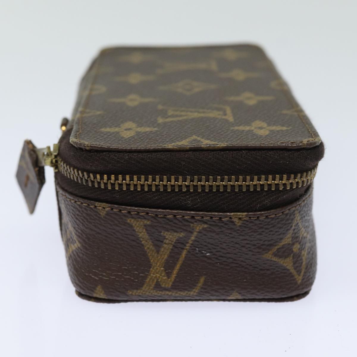 LOUIS VUITTON Monogram Poche Monte Carlo Jewelry Box M47352 LV Auth 76745