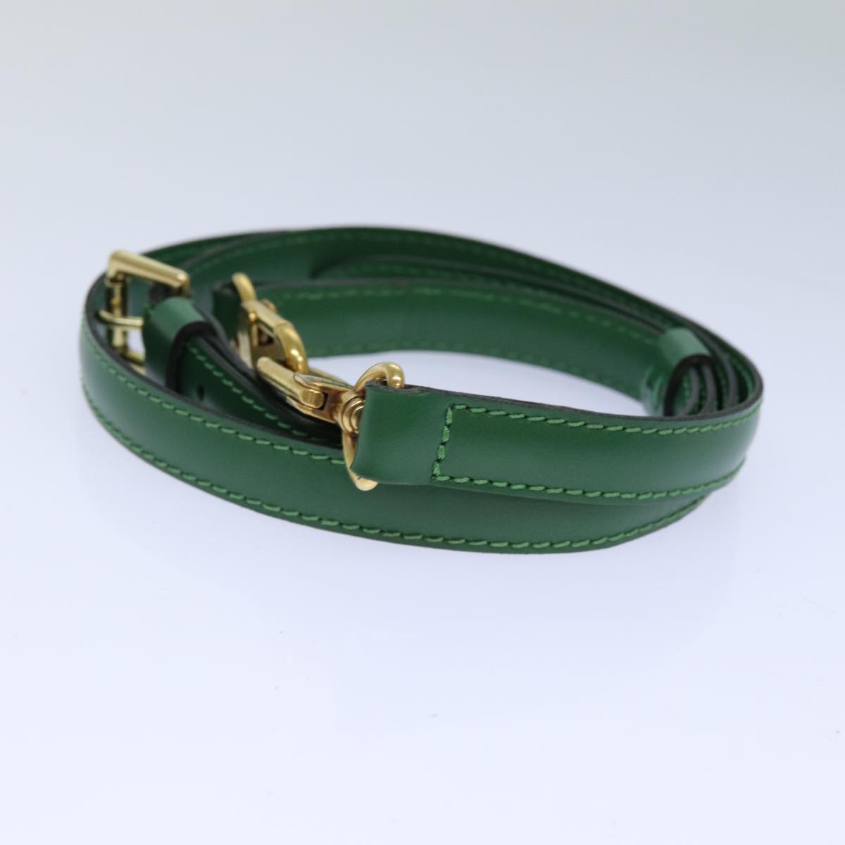 LOUIS VUITTON Epi Adjustable Shoulder Strap 39.4""-46.5"" Green LV Auth 76747