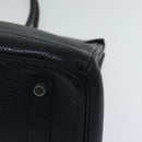 HERMES Birkin 35 Hand Bag Taurillon Clemence Black Silver Auth 76748-10