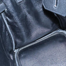 HERMES Birkin 35 Hand Bag Taurillon Clemence Black Silver Auth 76748-17