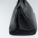 HERMES Birkin 35 Hand Bag Taurillon Clemence Black Silver Auth 76748-4