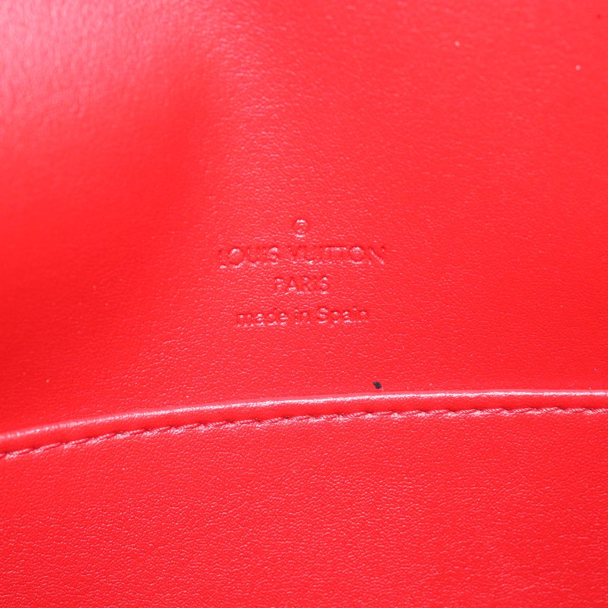 LOUIS VUITTON Monogram Vernis Thompson Street Bag Red M91094 LV Auth 76749