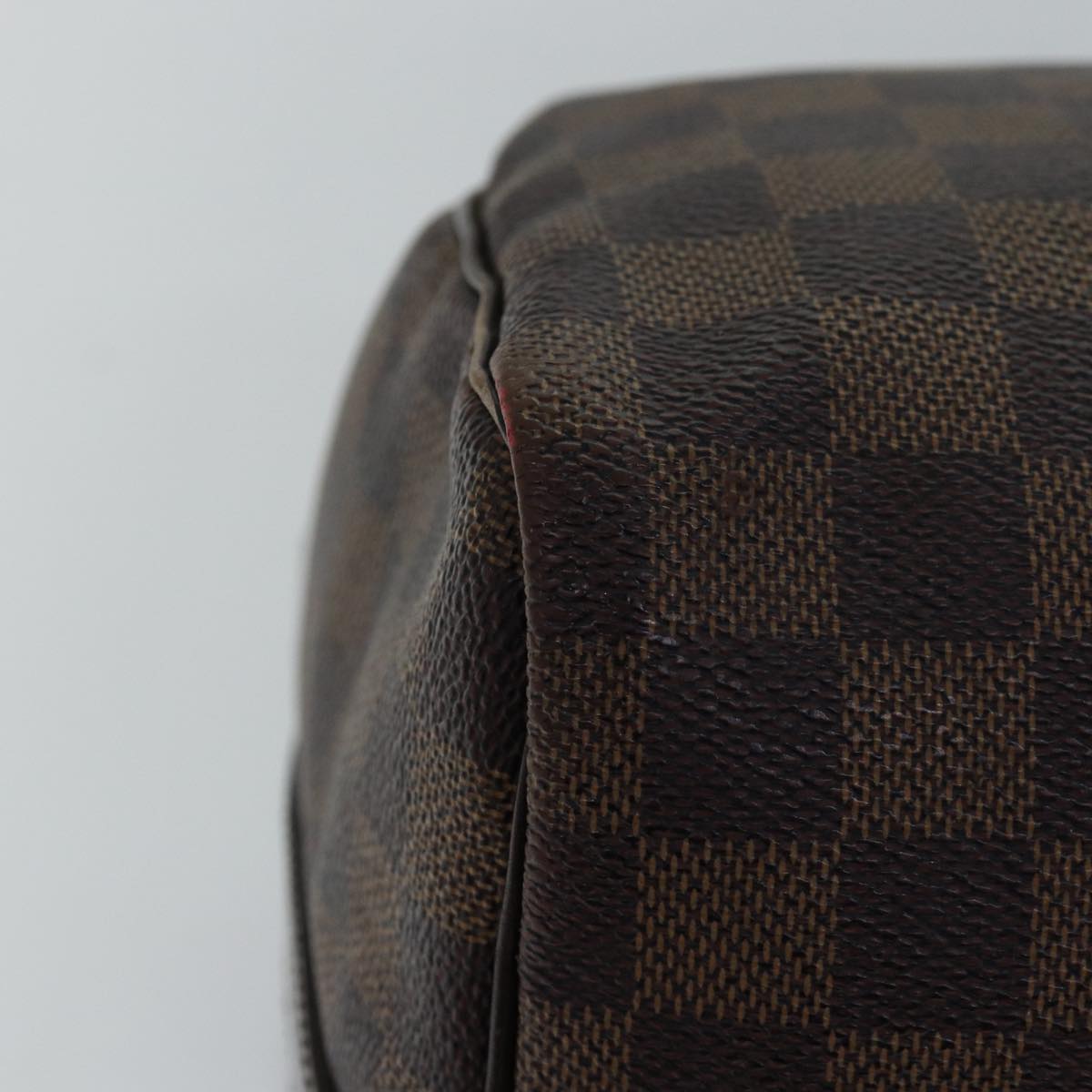 LOUIS VUITTON Damier Ebene Speedy Bandouliere 30 Hand Bag N41367 LV Auth 76752