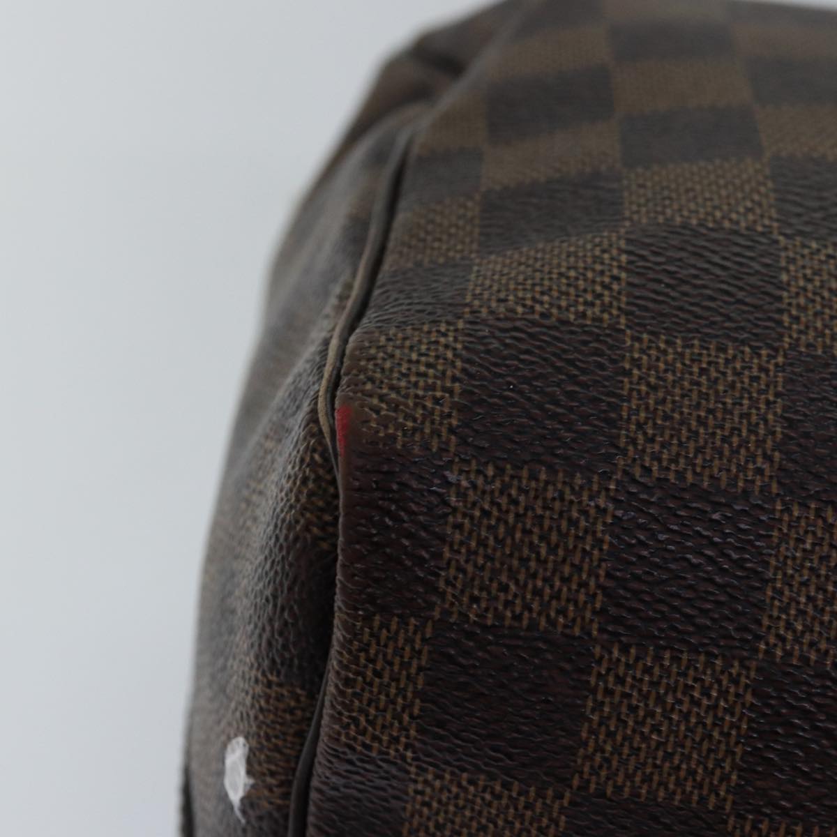 LOUIS VUITTON Damier Ebene Speedy Bandouliere 30 Hand Bag N41367 LV Auth 76752