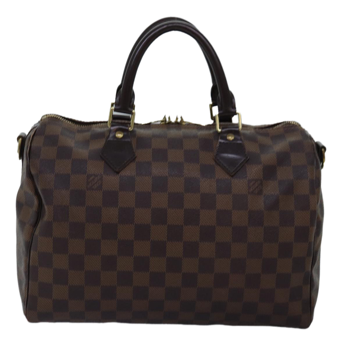 LOUIS VUITTON Damier Ebene Speedy Bandouliere 30 Hand Bag N41367 LV Auth 76752 - 0