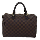 LOUIS VUITTON Damier Ebene Speedy Bandouliere 30 Hand Bag N41367 LV Auth 76752-2