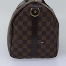 LOUIS VUITTON Damier Ebene Speedy Bandouliere 30 Hand Bag N41367 LV Auth 76752-4