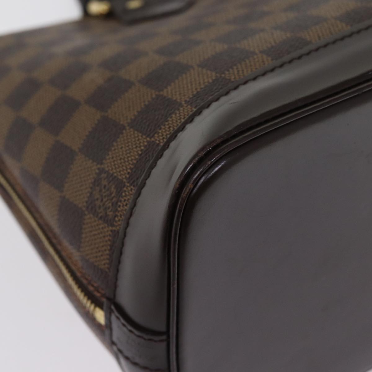 LOUIS VUITTON Damier Ebene Alma Hand Bag N51131 LV Auth 76753