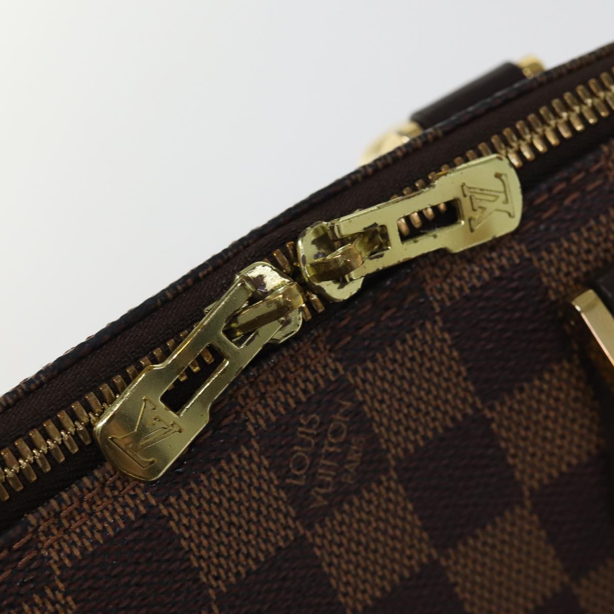 LOUIS VUITTON Damier Ebene Alma Hand Bag N51131 LV Auth 76753