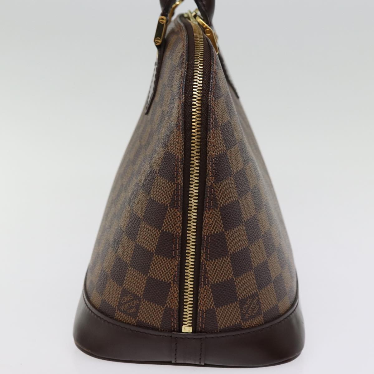 LOUIS VUITTON Damier Ebene Alma Hand Bag N51131 LV Auth 76753