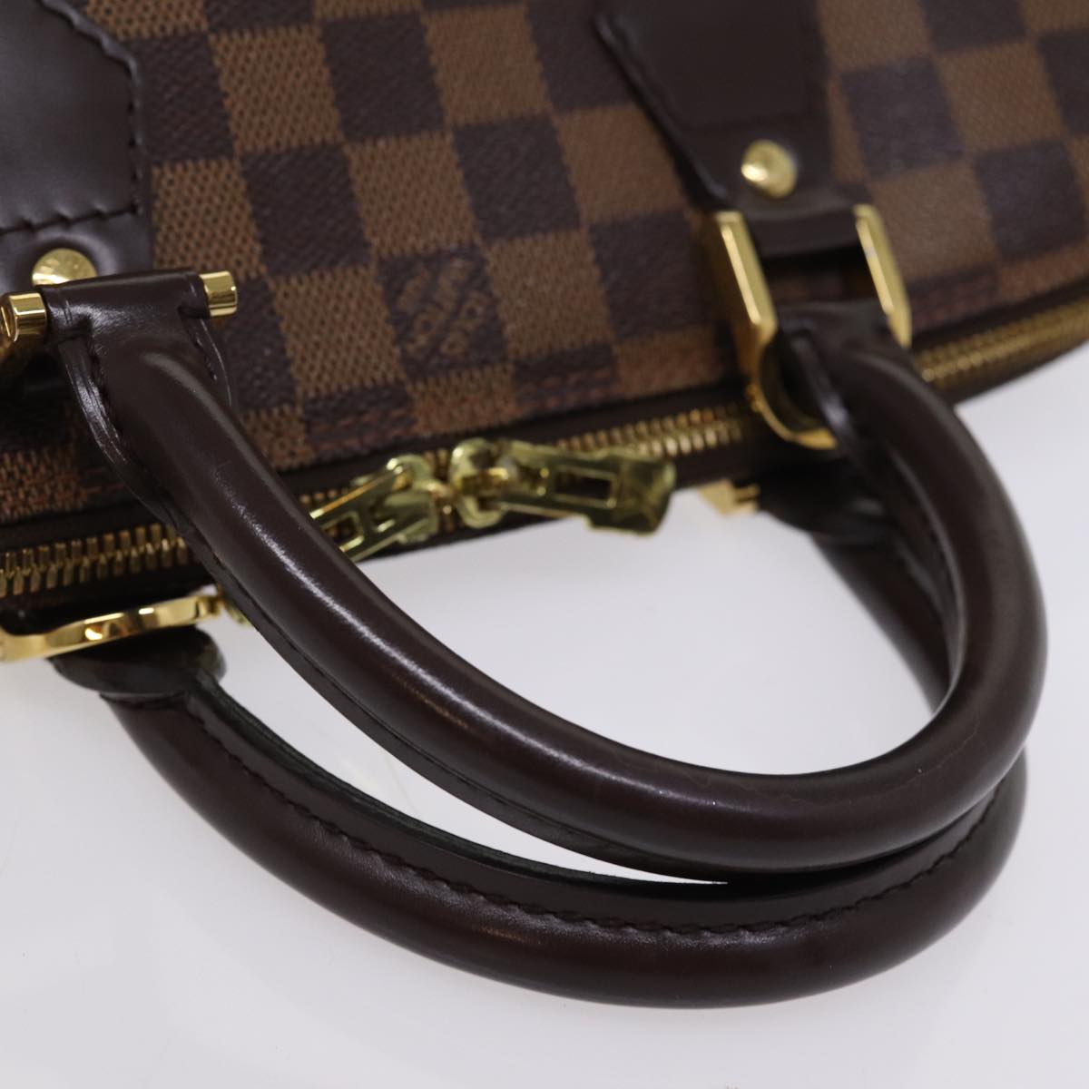 LOUIS VUITTON Damier Ebene Alma Hand Bag N51131 LV Auth 76753