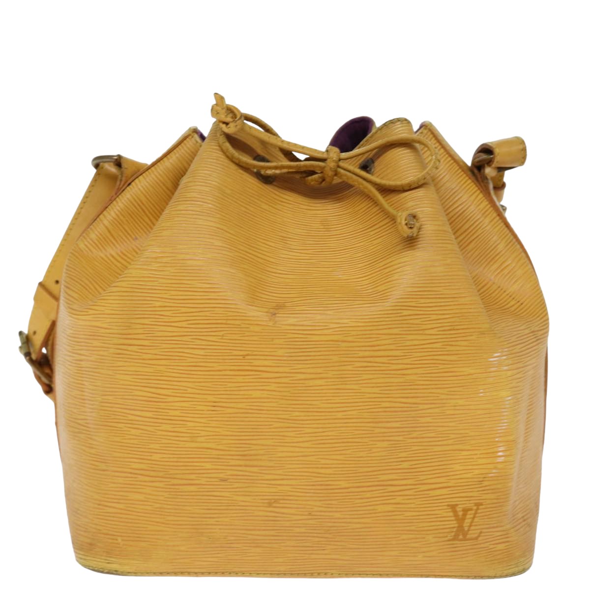 LOUIS VUITTON Epi Petit Noe Shoulder Bag Tassili Yellow M44109 LV Auth 76773