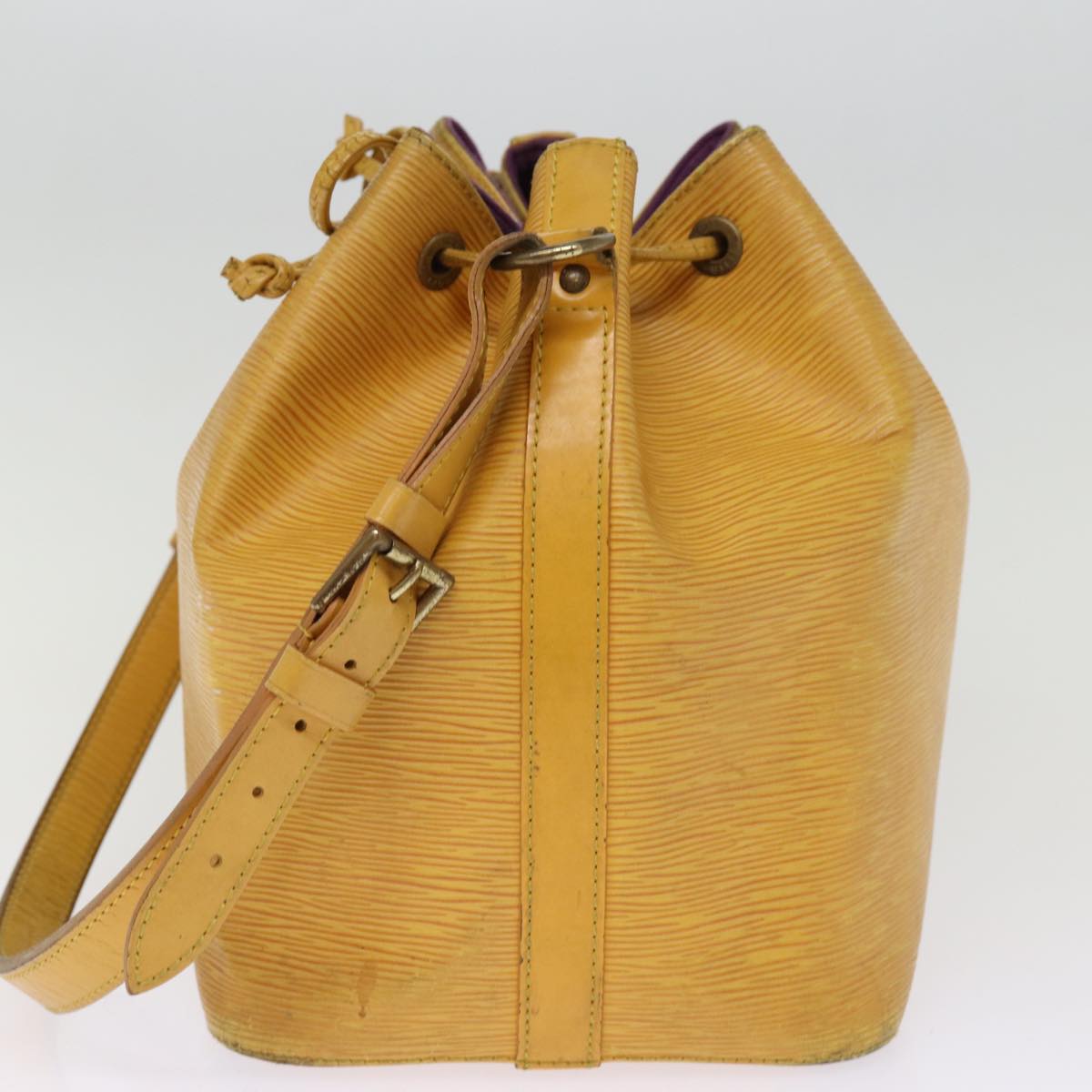 LOUIS VUITTON Epi Petit Noe Shoulder Bag Tassili Yellow M44109 LV Auth 76773