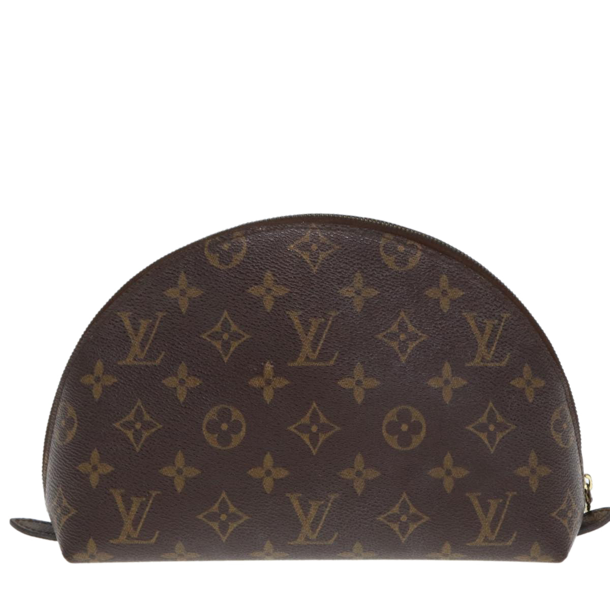 LOUIS VUITTON Monogram Trousse Demi Ronde Cosmetic Pouch M47520 LV Auth 76783 - 0