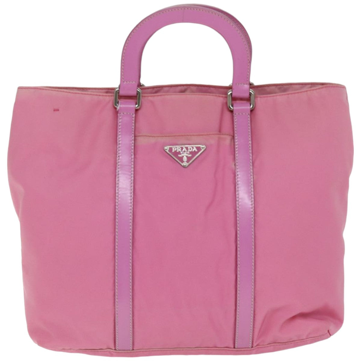 PRADA Hand Bag Nylon 2way Pink Auth 76801 - 0