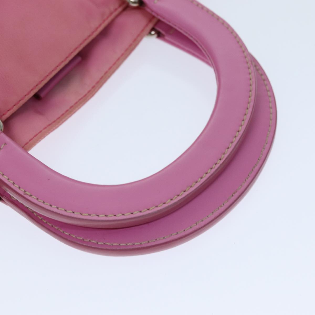 PRADA Hand Bag Nylon 2way Pink Auth 76801