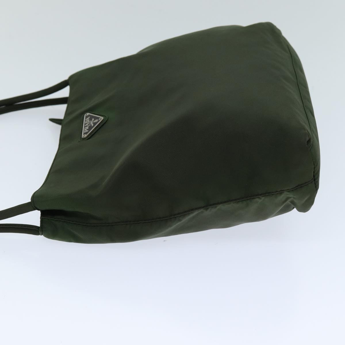 PRADA Tote Bag Nylon Khaki Auth 76802