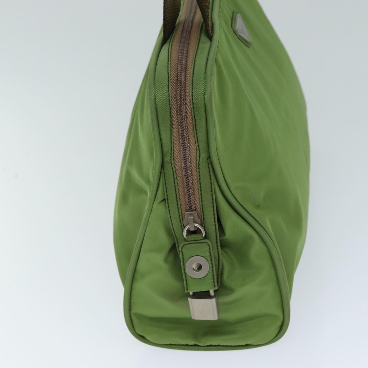 PRADA Tote Bag Nylon Green Auth 76805