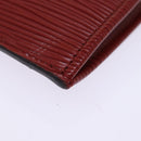 LOUIS VUITTON Epi Pochette Jules PM Clutch Bag Red Car Mine LV Auth 76821V-16