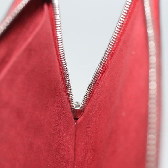 LOUIS VUITTON Epi Pochette Jules PM Clutch Bag Red Car Mine LV Auth 76821V