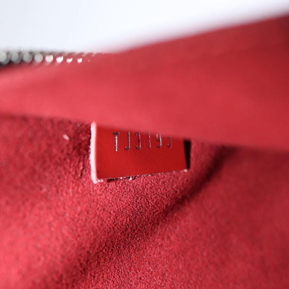 LOUIS VUITTON Epi Pochette Jules PM Clutch Bag Red Car Mine LV Auth 76821V