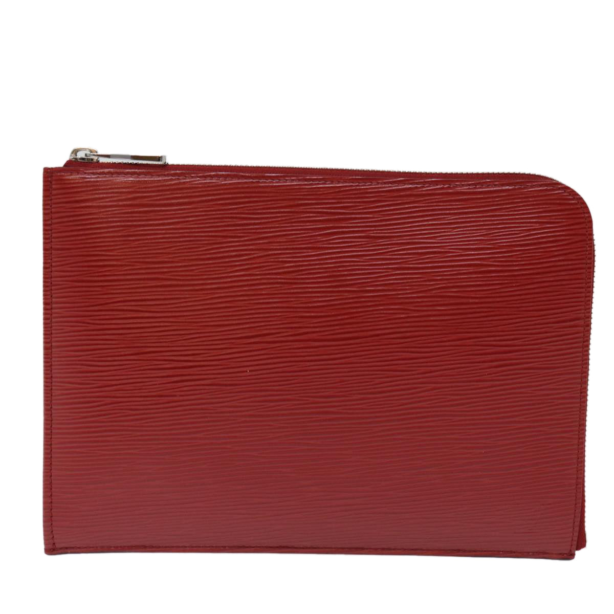 LOUIS VUITTON Epi Pochette Jules PM Clutch Bag Red Car Mine LV Auth 76821