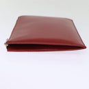 LOUIS VUITTON Epi Pochette Jules PM Clutch Bag Red Car Mine LV Auth 76821V-4