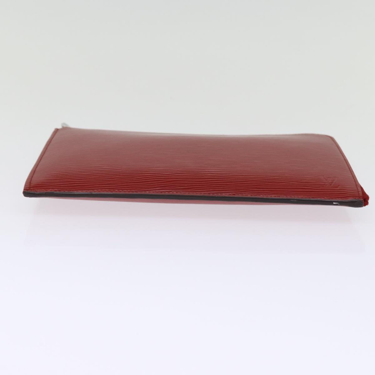 LOUIS VUITTON Epi Pochette Jules PM Clutch Bag Red Car Mine LV Auth 76821