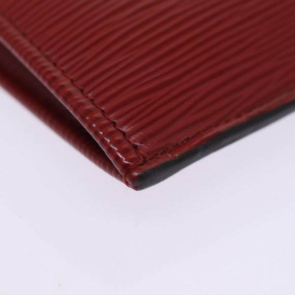 LOUIS VUITTON Epi Pochette Jules PM Clutch Bag Red Car Mine LV Auth 76821V