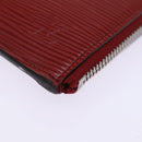 LOUIS VUITTON Epi Pochette Jules PM Clutch Bag Red Car Mine LV Auth 76821V-14