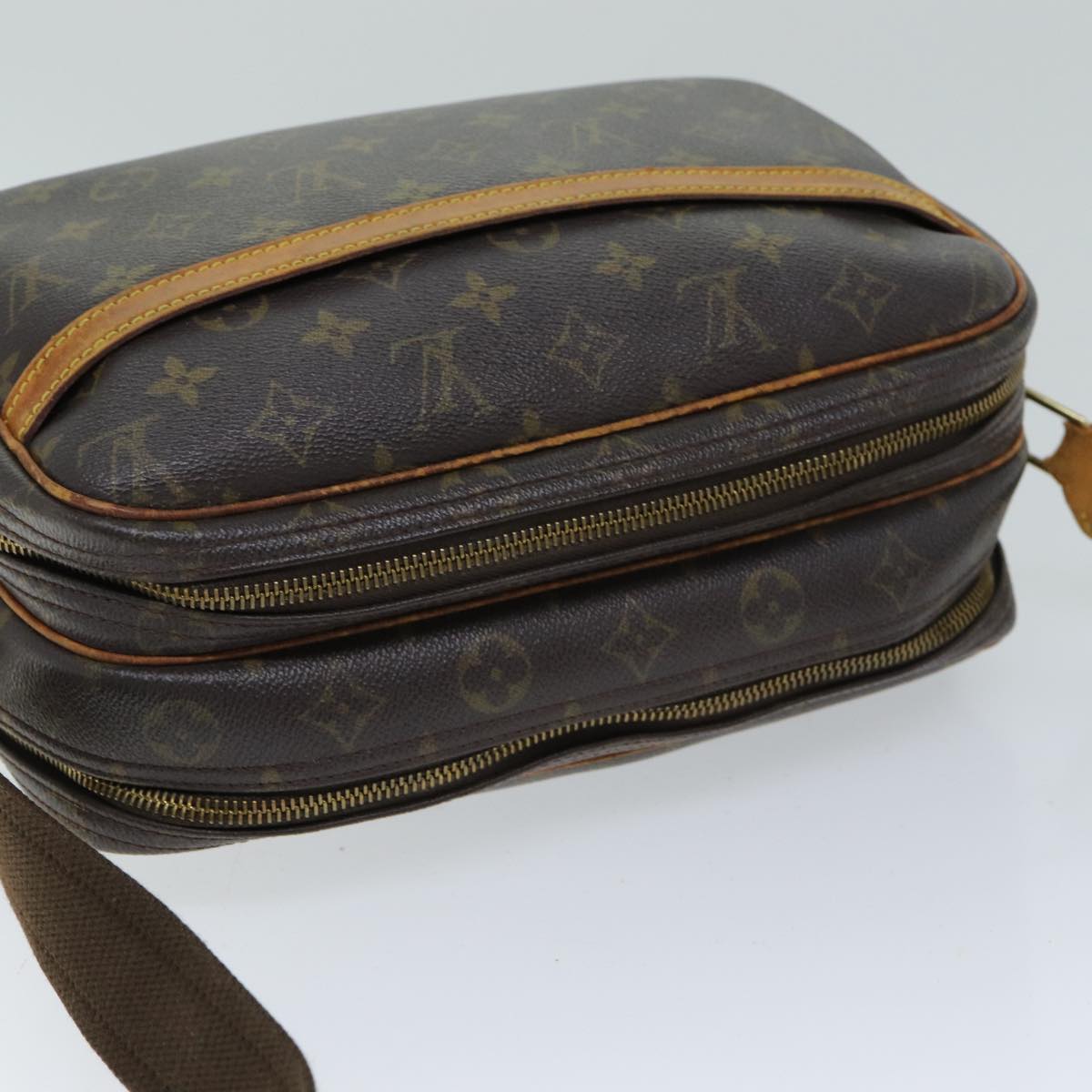 LOUIS VUITTON Monogram Reporter PM Shoulder Bag M45254 LV Auth 76824